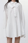 Marc le bihan double -neck shirt 2630 white